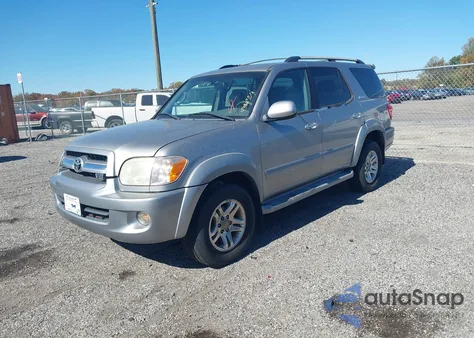 2005 Toyota Sequoia Limited V8 из США, поврежденный, VIN 5TDBT48A75S235018